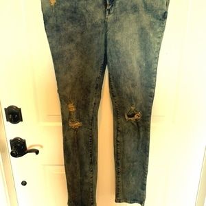 Bullhead Black Stretch Ripped Jeans